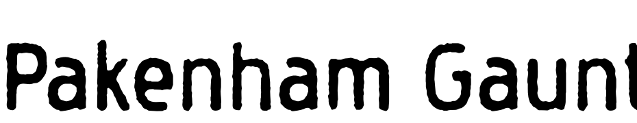Pakenham Gaunt Regular Font Download Free